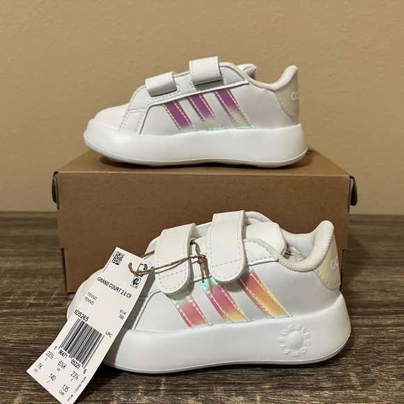 💕Sale💕NEW Adidas White and Pink Sneakers - Picture 1 of 3